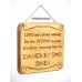 200x195mm Solid Wooden Pine Wall Hanging - Life isn't about waiting for the storm to pass it's about learning how to dance in the rain